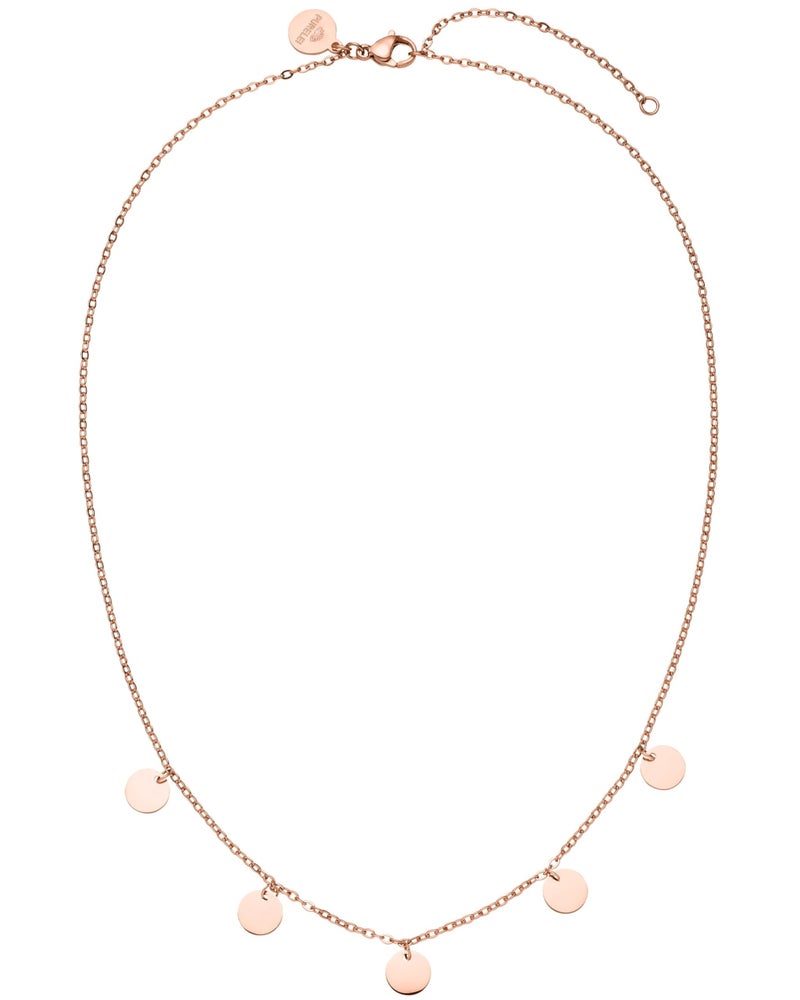 PureleiÂ® Kalea Necklace (rosegold) â€“ 18K Gold plated stainless steel jewelry â€“ Waterproof chain â€“ 16 to 18 inch adjustable length â€“ Fashion jewelry for your individual look - Image 1
